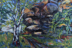 Felsen auf dem Oybin, Öl