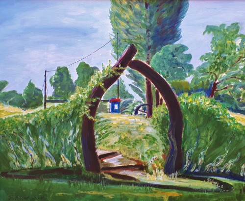 Das Tor, 2017, 46 x 37, Acryl