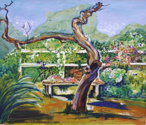 Der Baum ONH, 2017, 41 x 35, Acryl