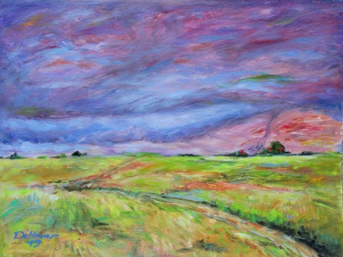 Horizont, 2019, 30 x 20 cm, Öl