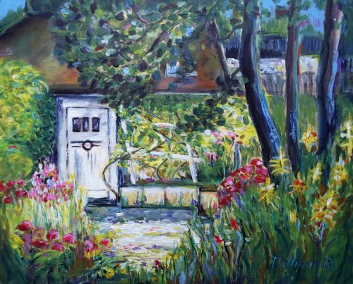 Im ONH Garten, 2018, 50 x 40, Acryl